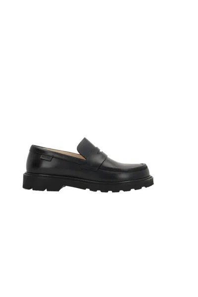 Shop Loewe Flat Shoes In Black