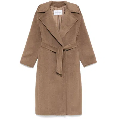 Max Mara Attuale Coat In Brown