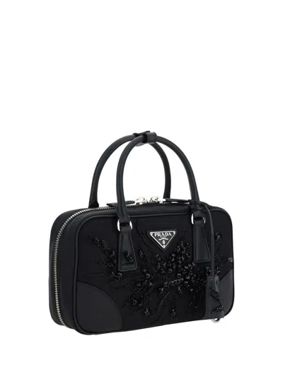 Shop Prada Handbags In Black