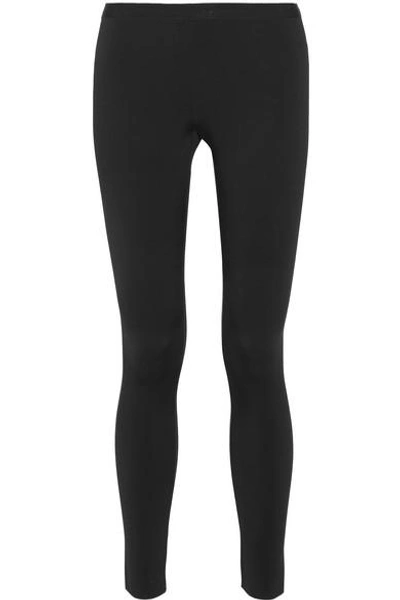 Shop Helmut Lang Stretch-scuba Jersey Leggings In Black