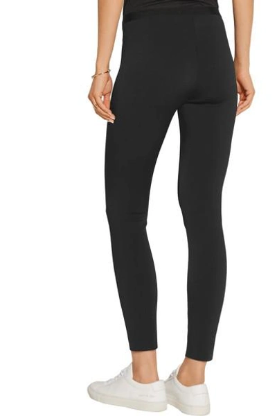 Shop Helmut Lang Stretch-scuba Jersey Leggings In Black