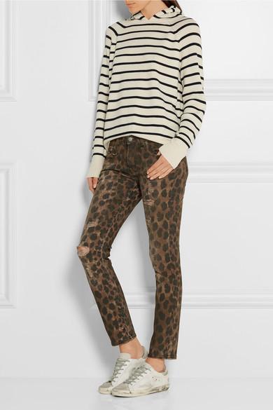 r13 kate skinny jeans leopard