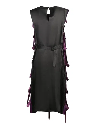 Prada Sablé Dress With Bows In Pink