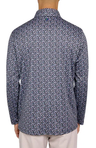 Construct Con.struct Micro Mexi Skull Print Performance Quarter Zip In Multi
