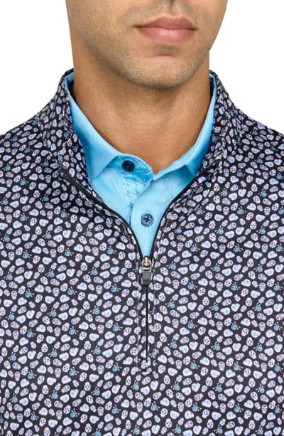 Construct Con.struct Micro Mexi Skull Print Performance Quarter Zip In Multi