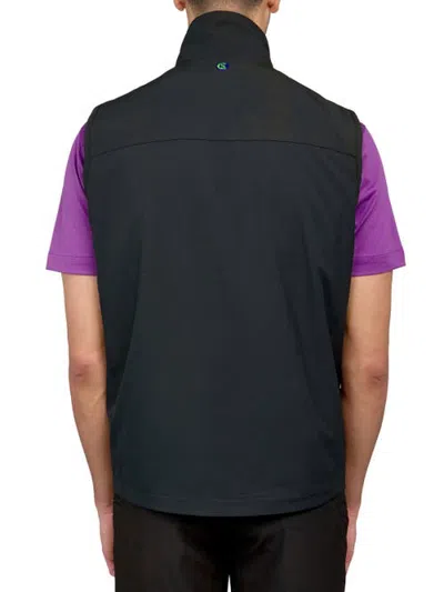 Construct Con.struct Texture Print Performance Reversible Vest In Black