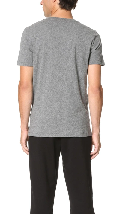 Shop Mcq By Alexander Mcqueen Short Sleeve Crew Tee In Stone Grey Melange