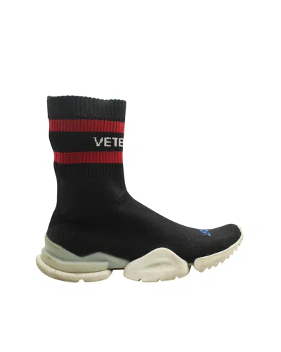 Vetements X Reebok Socks Sneakers In Black Polyester In Black
