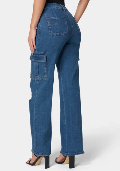 Bebe The Wide Leg Jean In Medium Wash
