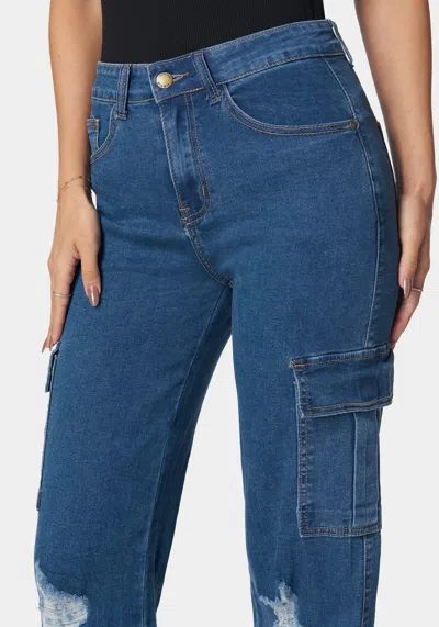 Bebe The Wide Leg Jean In Medium Wash