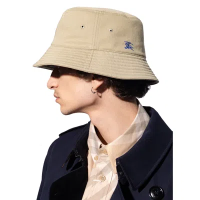 Burberry Equestrian Knight Embroidered Cotton Bucket Hat