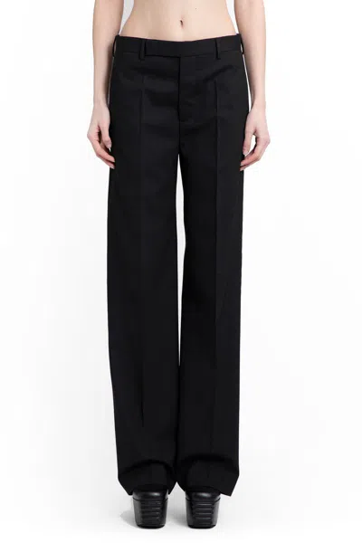 Rick Owens Dietrich High Waist Tailored Trousers In Black