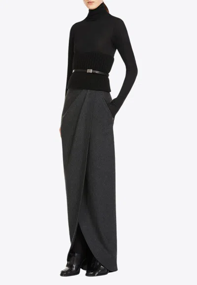 Max Mara Eles Wool And Cashmere Sweater In Black