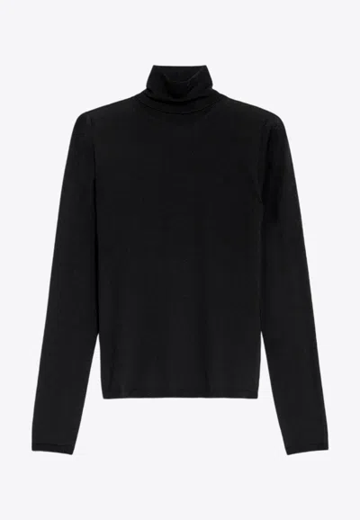 Max Mara Eles Wool And Cashmere Sweater In Black
