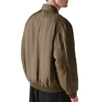 Saint Laurent Twill Teddy Bomber Jacket