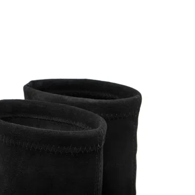 Stuart Weitzman Black Ankle Boots With Stiletto Heel And Zip Closure On The Side In Suede Woman In Black