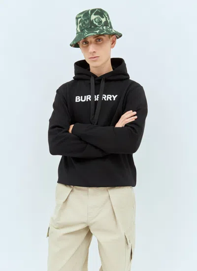 Burberry Rose Print Wax Bucket Hat In Green