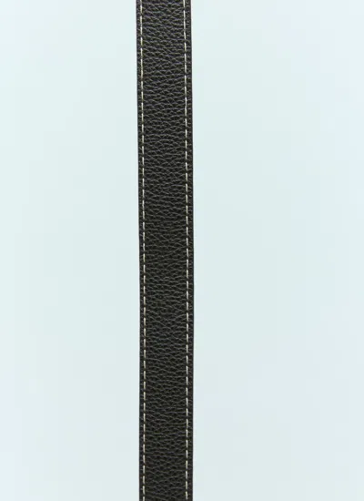 Totême Toteme Women Slim Leather Belt In Black
