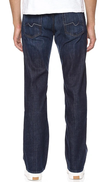 Shop 7 For All Mankind Austyn Straight Leg Jeans In Los Angeles Dark