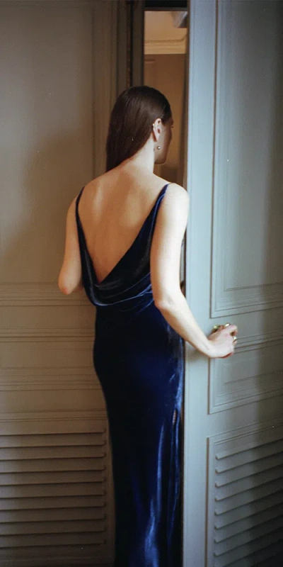 Anna October Jules Satin Maxi Slip Dress