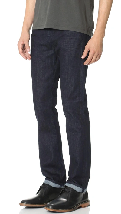 Shop 7 For All Mankind Straight Leg Luxe Performance Jeans In Deep Water