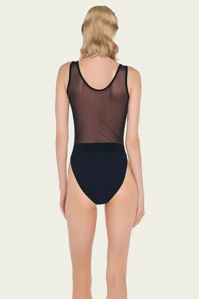 Norma Kamali Dash Dash Mesh One-piece Swimsuit