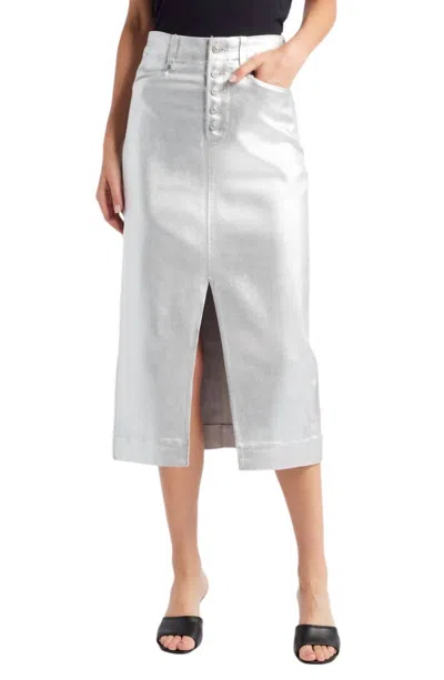 Paige Meadow Midi Skirt In Multi