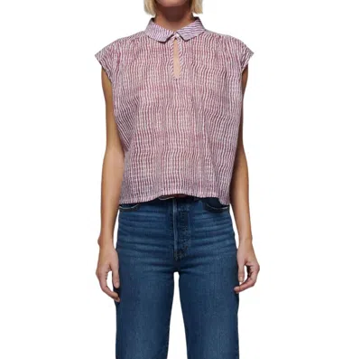 NATION LTD JODY SHIRT IN WAVY STRIPE 