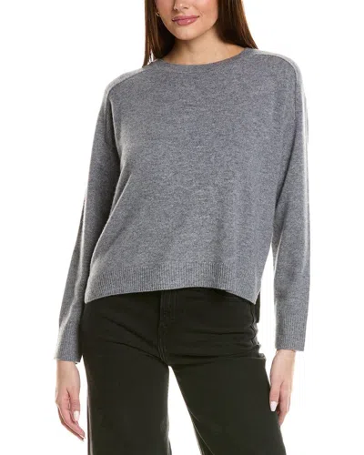 Design History Exposed Seam Turtleneck Cashmere Sweater In Grey