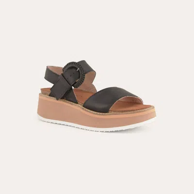 Naot Crepe Platform Sandal In Black