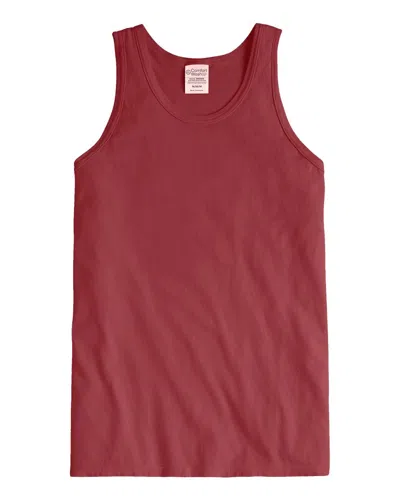 Comfortwash By Hanes Garment-dyed Unisex Tank Top In Red