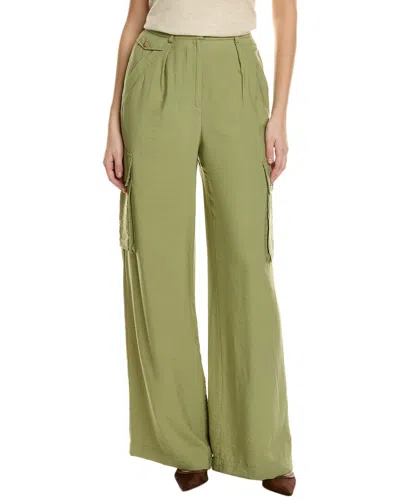 Ramy Brook Emil High Waist Wide Leg Pants In Green