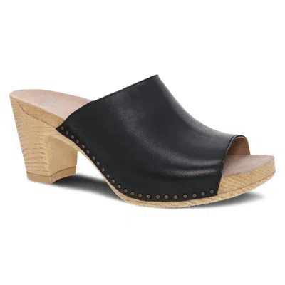 Dansko Women's Tandi Summer Slip-on Heeled Mule In Black In Black