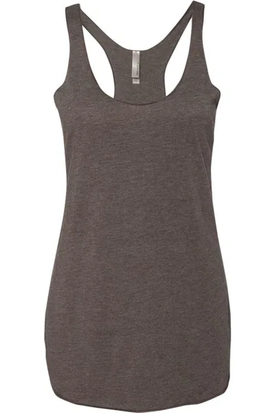 Next Level Womens Triblend Racerback Tank In Brown