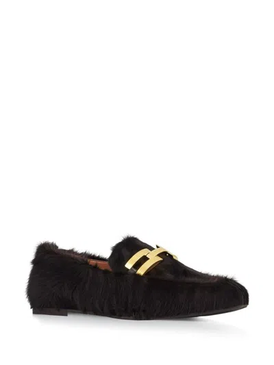 Aquazzura Soft Suede Loafers Elastic Sides In Brown