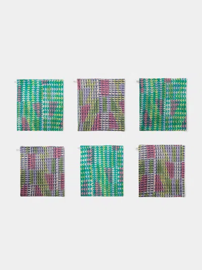 Gregory Parkinson Electric Lime Napkins (set Of 6)