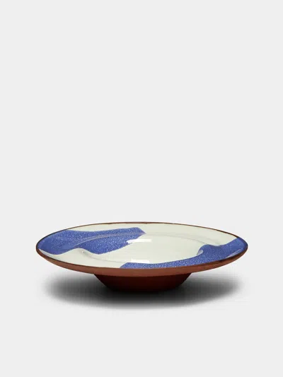 Silvia K Ceramics Hand-glazed Terracotta Rimmed Bowls (set Of 4)  Abask Gift Set