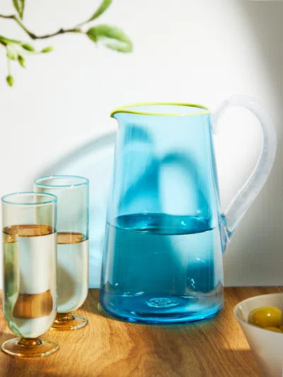 Gather Miami Hand-blown Glass Jug  Abask Luxury Gift