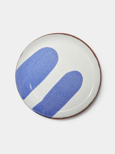 Silvia K Ceramics Hand-glazed Terracotta Large Plates (set Of 4)