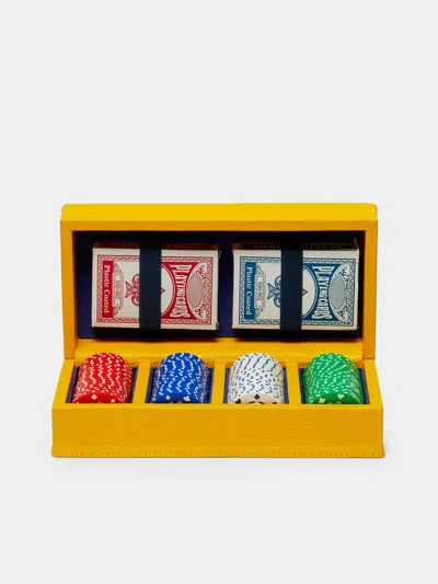 Noble Macmillan Leather Mini Poker Set  Abask Gift Set In Adult