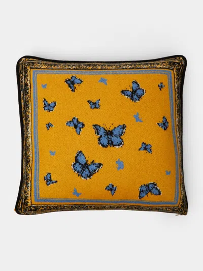 Saved Ny Lukas The Illustrator Butterflies Cashmere Cushion  Abask Luxury Gift