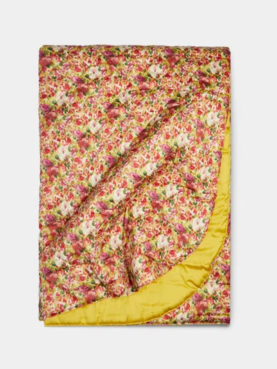 Loretta Caponi Floral Quilted Cotton Eiderdown Quilt  Abask Luxury Gift