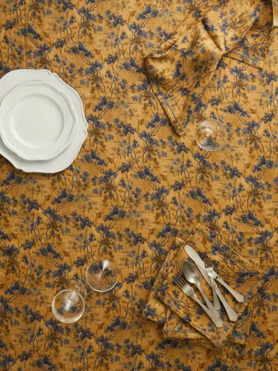 The House Of Lyria Sollievo Linen Rectangular Tablecloth  Abask Luxury Gift