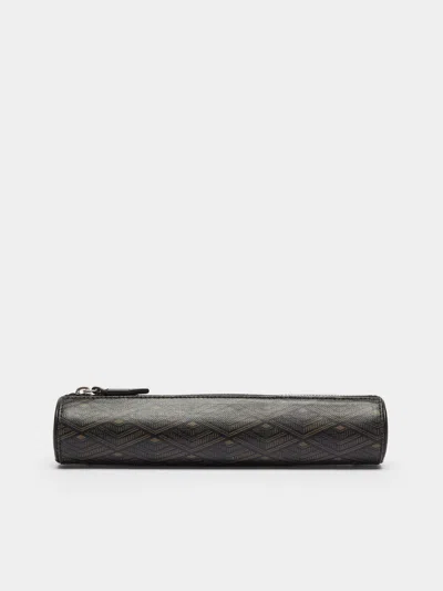 Metier Printed Canvas Pencil Case Métier Abask Luxury Gift In  Brown And Black