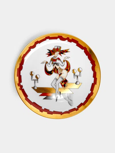 Augarten Art Déco Dancer Hand-painted Porcelain Plate  Abask Luxury Gift