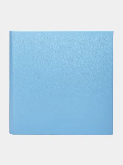 Noble Macmillan Chelsea Leather Photo Album  Abask Luxury Gift In  Light Blue