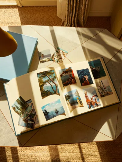 Noble Macmillan Chelsea Leather Photo Album  Abask Luxury Gift In  Blue