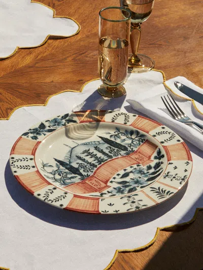 Laboratorio Paravicini Italian Views Ceramic Dinner Plates (set Of 6)  Abask Gift Set