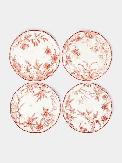 Laboratorio Paravicini Rocaille Ceramic Dinner Plates (set Of 4)  Abask Gift Set