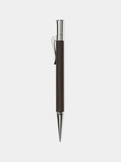 Graf Von Faber-castell Grenadilla Platinum-plated Wood Pencil  Abask Luxury Gift In  Silver